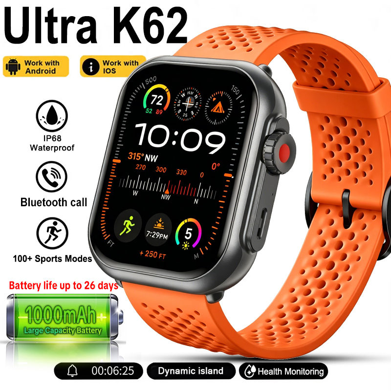 Fall Detection Watch - Yeni Watch Ultra K62 Akıllı Saat
