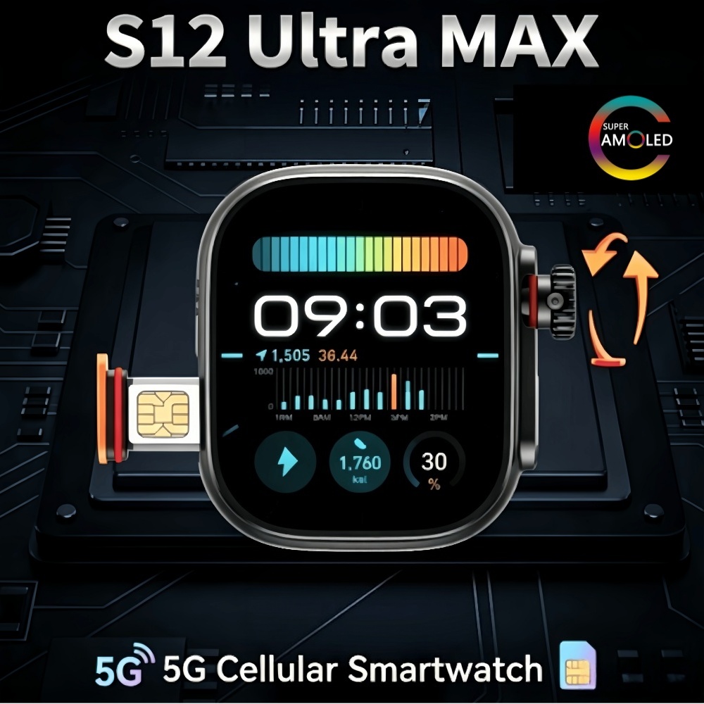 Global Sürüm S12 Ultra MAX And - Fall Detection Watch incelemesi ve fiyatı